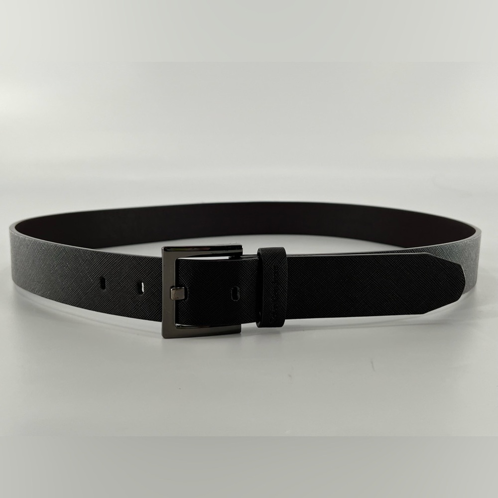 Dark Brown Vegan Leather Belt L